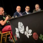 Na scenie Teatru Śląskiego zorganizowano pierwszą odsłonę Śląskiego Stołu - galeria