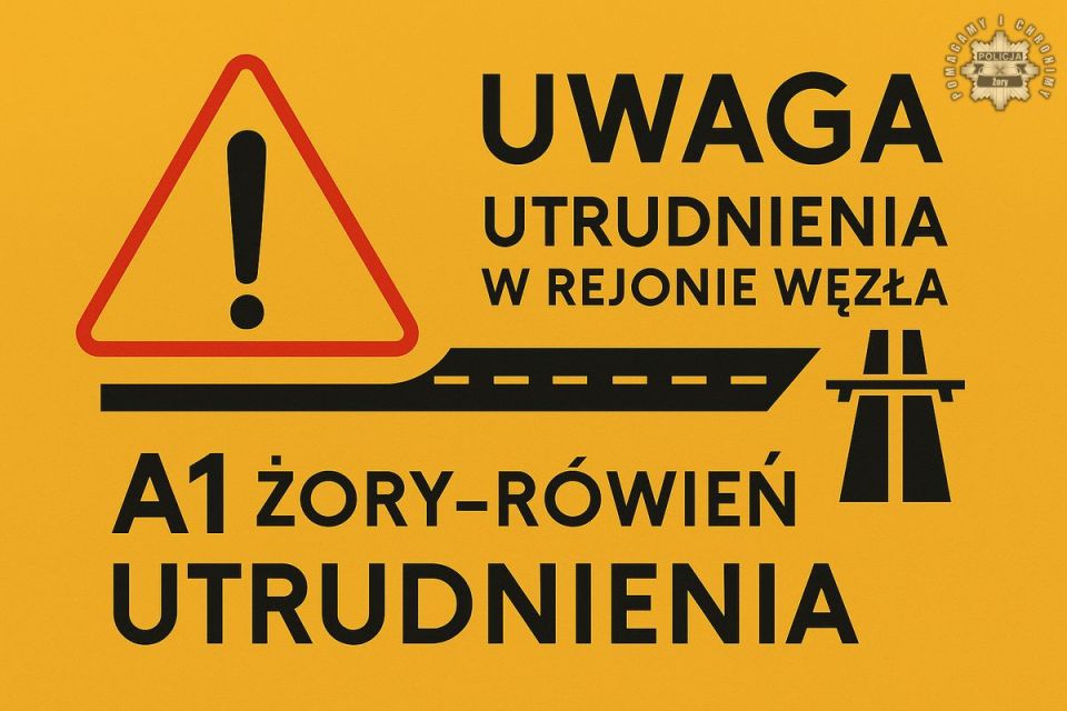 Zmiany w organizacji ruchu przy węźle A1 w Żorach. Utrudnienia 28–30 lipca - galeria