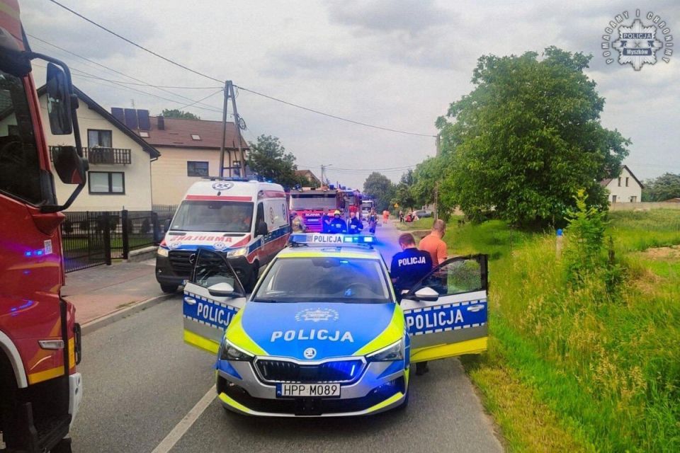 13-latka w szpitalu po wypadku na hulajnodze w Niegowie - galeria