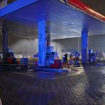 Groźne uszkodzenie dystrybutora LPG na stacji w Mysłowicach - galeria