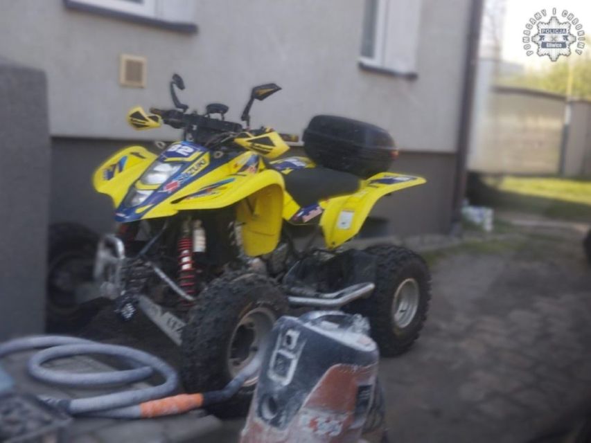 Skradziony quad odzyskany w kilka godzin! Pyskowiccy kryminalni w akcji - galeria