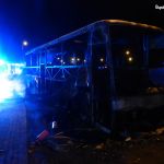 Chwile grozy na A4 pod Gliwicami. Spłonął autokar z dziećmi wracającymi z wakacji - galeria