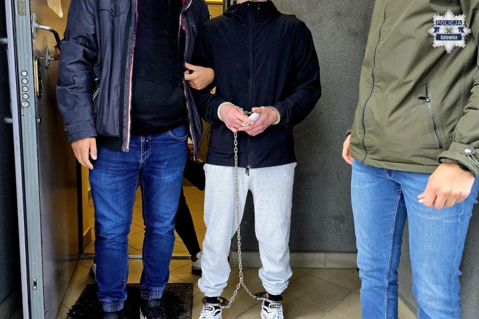 Agresywny atak na policjanta w Katowicach – dwóch mężczyzn zatrzymanych - galeria