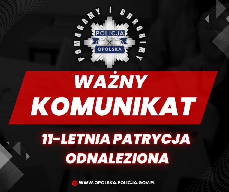 Poszukiwana 11-letnia Patrycja odnaleziona w Żorach! - galeria
