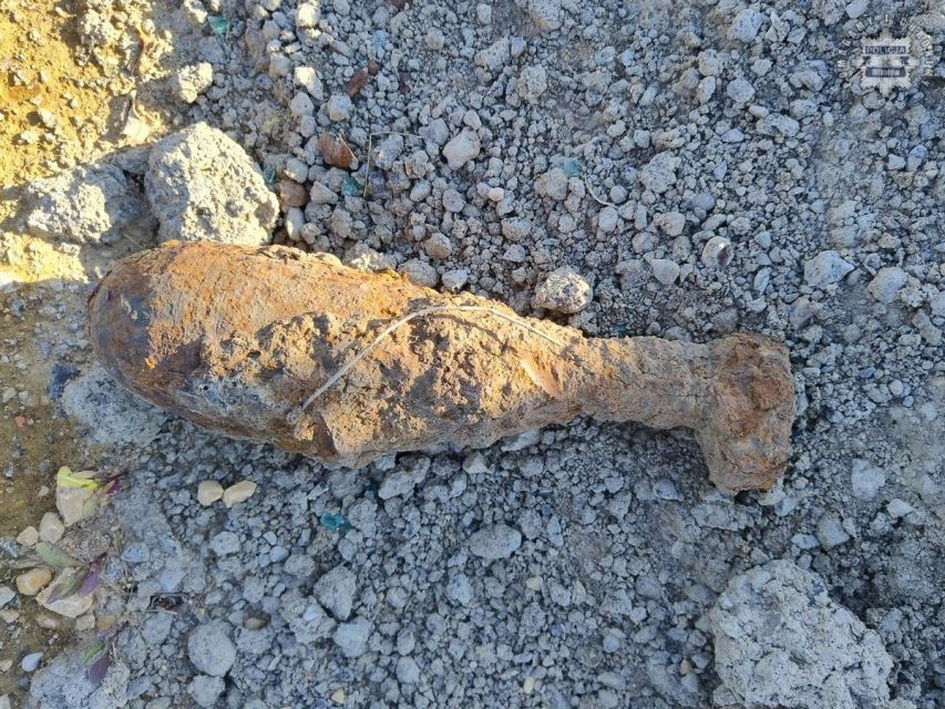 Policja zabezpieczyła niewybuch z czasów II Wojny Światowej w Mikołowie - galeria