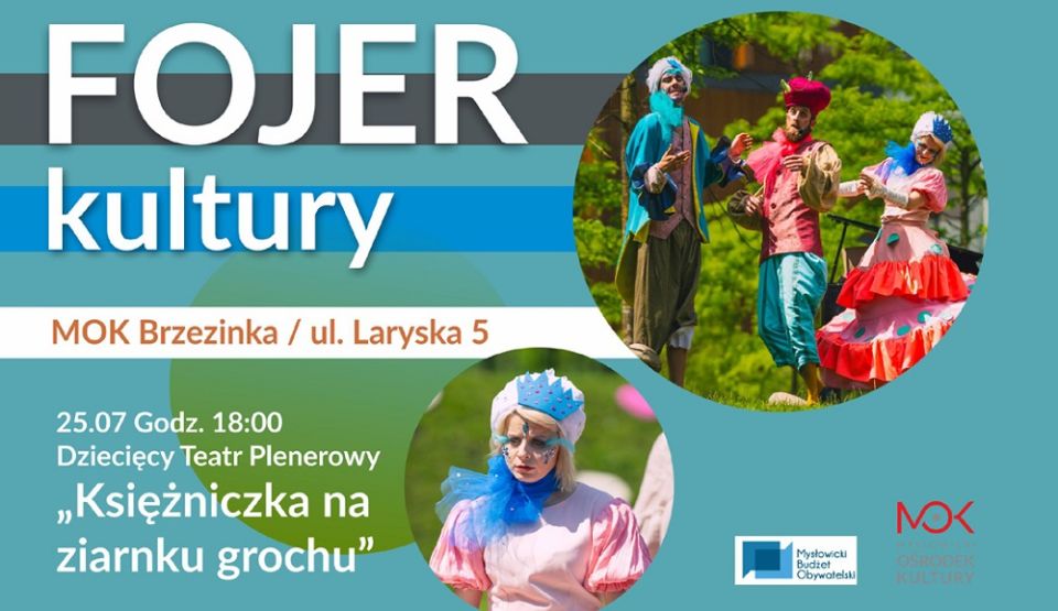 „Księżniczka na ziarnku grochu” – plenerowy spektakl w MOK Brzezinka - galeria