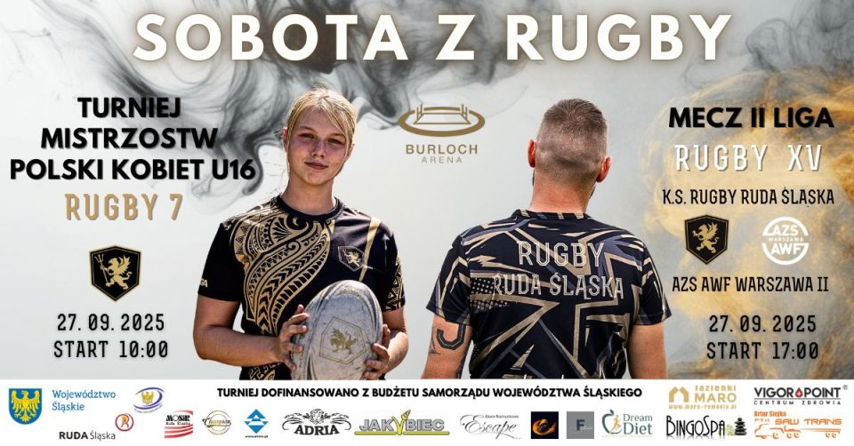 Sobota z RUGBY. I Turniej Mistrzostw Polski Kobiet do lat 16 w Rugby 7 oraz mecz II Ligi Rugby XV - galeria