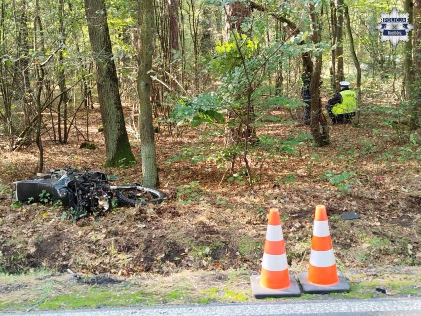 Tragiczny wypadek w Rudach. Nie żyje 37-letni motocyklista - galeria