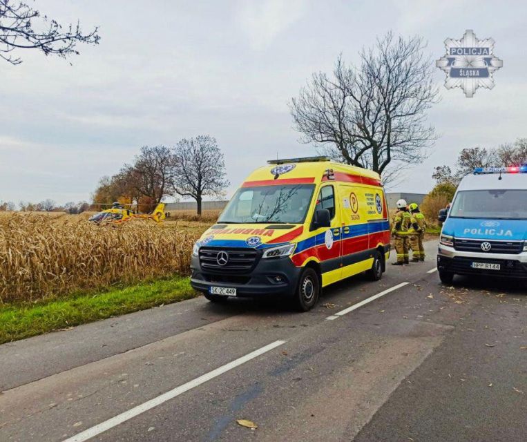 Tragiczny wypadek w Stanowicach. Nie żyje 41-letni motocyklista - galeria