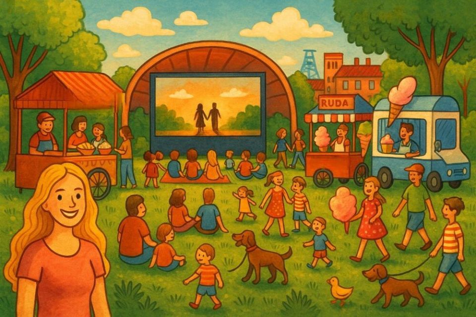 Ruda Śląska: Kino letnie w parku Kozioła - galeria