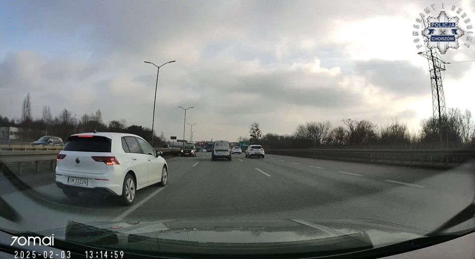 Chwile grozy na DTŚ! 75-letni mieszkaniec Chorzowa wjechał pod prąd - galeria