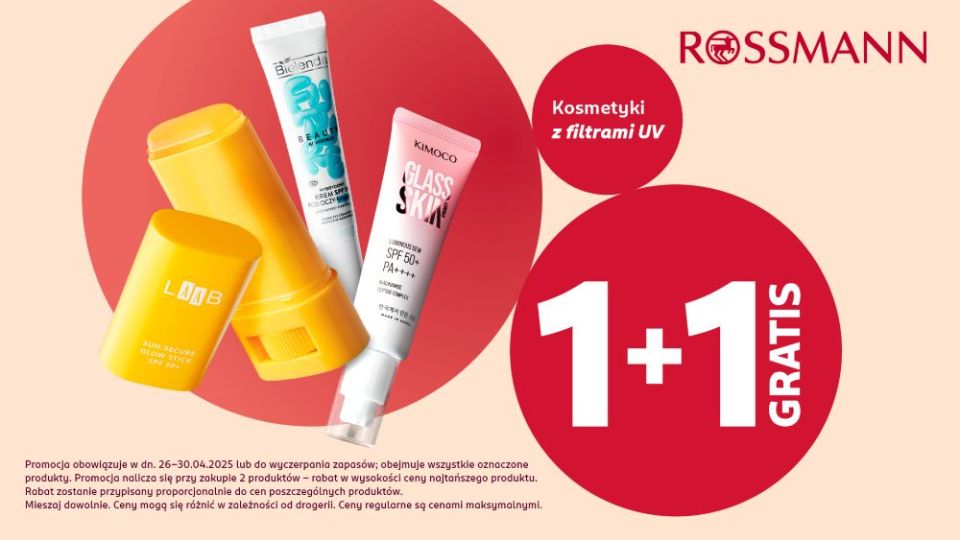 Promocja „1+1 gratis” na SPF w Rossmannie - galeria